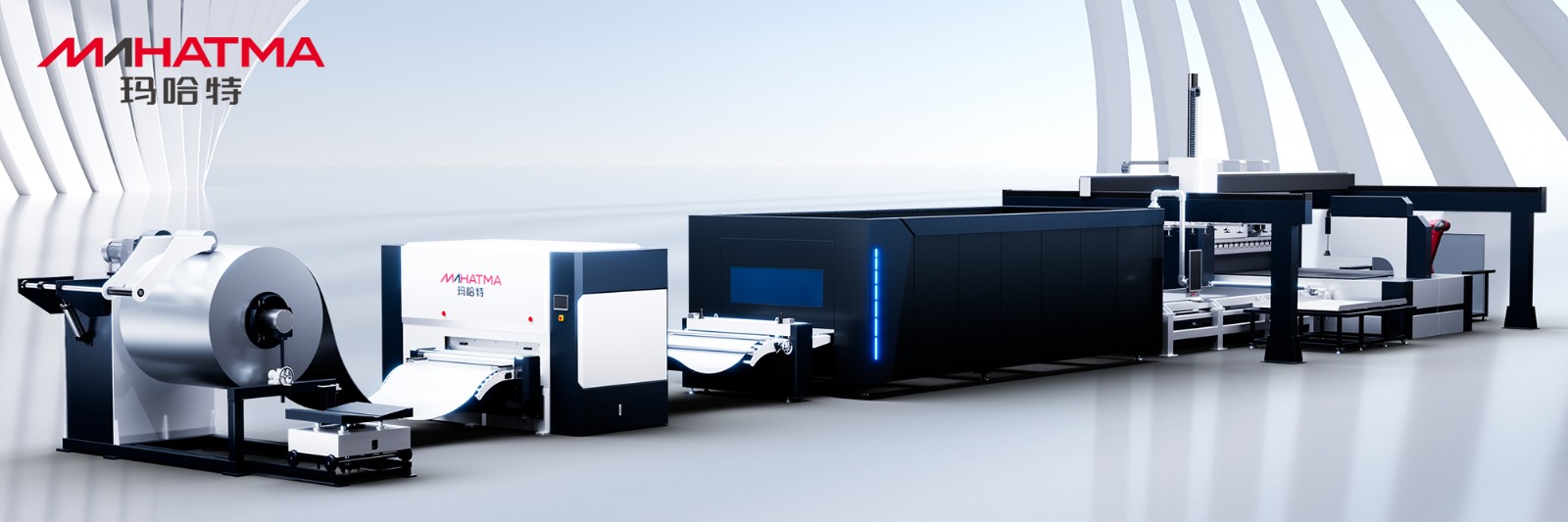 激光開卷整平送料生產線